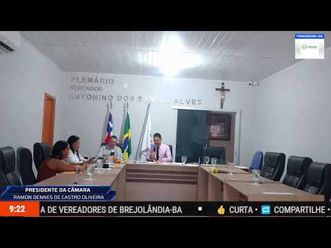 Sessão Extraordinária da câmara de Brejolândia - BA Segunda-Feira  28-05-2026 Biênio 2025-2026