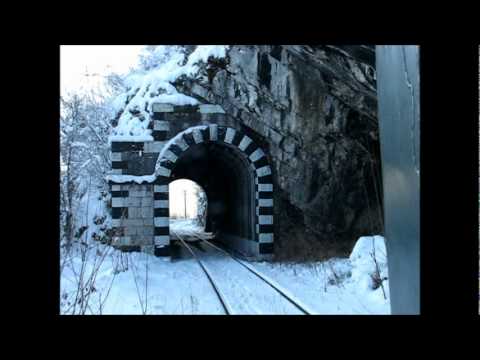 Anina - Oravita by train - in winter with snow - part 1 / 2