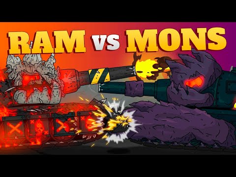 Ram the Destroyer vs Mons the Smasher - Cartoons about tanks