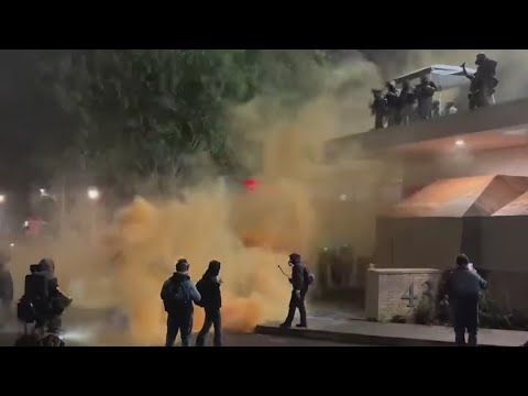 After ‘No Kings,’ protesters tear gassed at Portland ICE facility