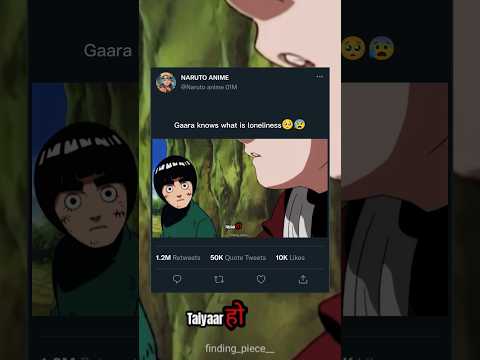 Gaara knows what is loneliness🥺😰#gara #naruto #anime #shorts #fede