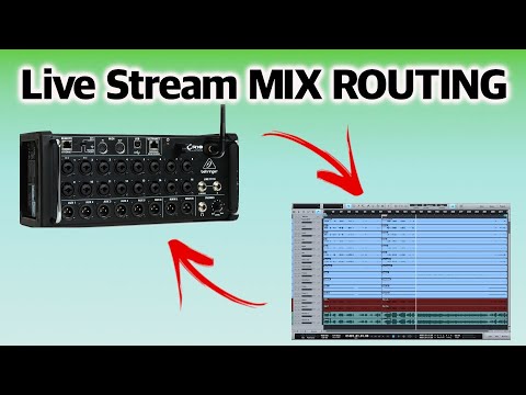 LIVE STREAM MIX in a DAW, then BACK through the CONSOLE