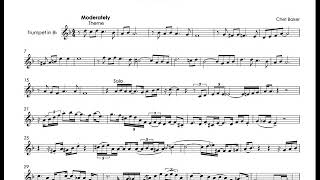 I fall in love so easily Chet Baker - transcribed solo &amp; backing tack