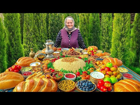 Grandma’s Life: Cooking Azerbaijani Pilaf and Homemade Jams in the Village!