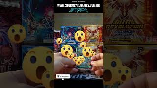 As CARTAS MAIS CARAS da BOX de Digimon EX-11 apareceram! 😱💰 #tcg #casalstormtcg