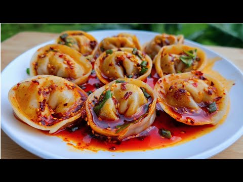 Best Dumpling With Instant Chilli Oil Recipe/Spicy Chilli Oil MoMo//MoMo Recipe/Homemade MoMo Recipe