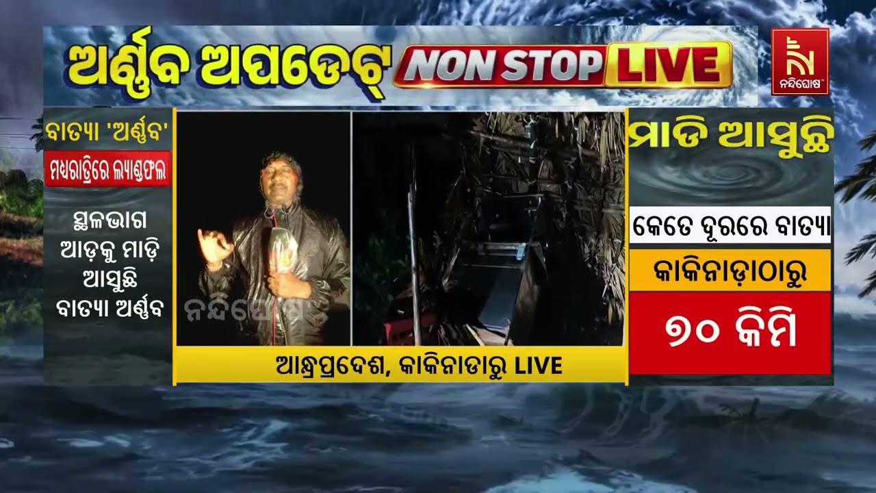 Watch ! How Cyclone Arnab Impacts Andhra Pradesh’s Kakinada Region