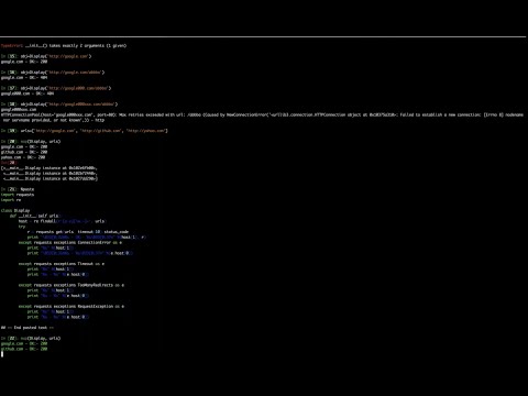 Python Requests HTTP library to retrieve HTTP status code.