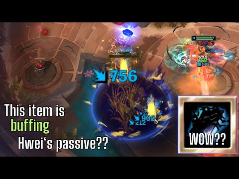 This arena item is made for Hwei?? What is this damage?? #hwei #leagueoflegends