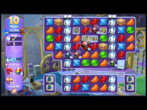 Wonka's World of Candy Level 808 - NO BOOSTERS + FULL STORY 🍫 | SKILLGAMING ✔️