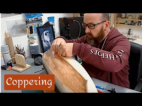 1/84 Scale Model : HMS Victory  : Part 61 : Coppering The Hull