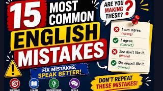 15 English Mistakes You Must Avoid | Speak Correct English I Part -3