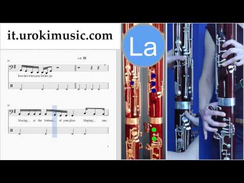 Corso di Fagotto Passenger - Let Her Go Tablature Tab Parte#2 um-i276