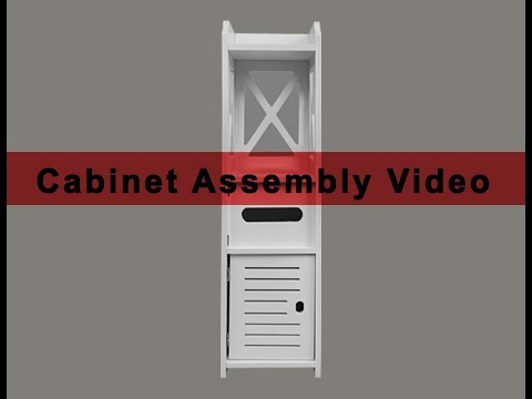 Bathroom floor standing shelf storage cabinet corner floor m...