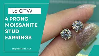 4 Prong Moissanite Stud Earring Review by shopmoissanite.co.uk