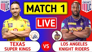 Texas Super Kings Vs Los Angeles Knight Riders Live | TSK vs LAKR | Major League Cricket