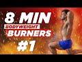 8 Minute Bodyweight Burners Series 1/6 by BJ Gaddour | Burn Fat Fast at Home!