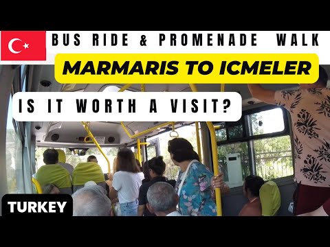 Pegue o ônibus de Marmaris para Icmeler | 2023 | Mugla | Turquia | Vale a pena visitar? | Transporte público