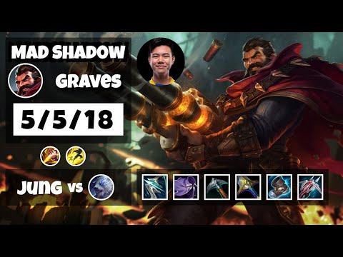 Graves vs Volibear MAD Shad0w JUNGLE (5/5/18) - v11.6