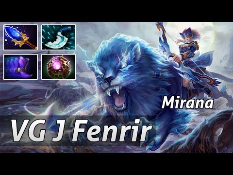 Rank 1 World Mirana Pro by VG J Fenrir Gameplay Dota 2