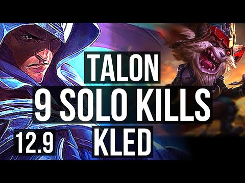 TALON vs KLED (MID) | 9 solo kills, 65% winrate, 13/3/3, Dominating | EUW Diamond | 12.9