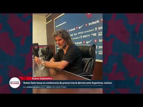 Ruben Darío Insua en conferencia de prensa tras la derrota de #SanLorenzo ante #AAAJ