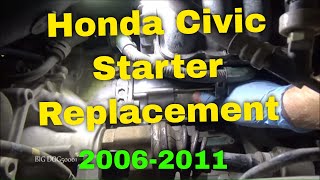 Honda Civic Starter Replacement 2006 (2006-2011 Similar)