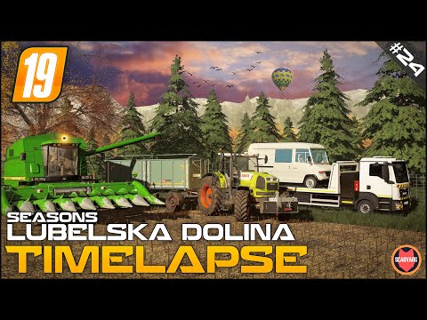 Harvesting Sunflowers, Bought Mercedes Benz Vario ⭐ FS19 Lubelska Dolina Seasons Timelapse