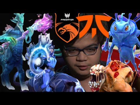 Raven Luna, ChYuaN Leshrac vs Gabbi Lifestealer, Armel Puck - last 3 mins fight - TnC vs Fnatic g1