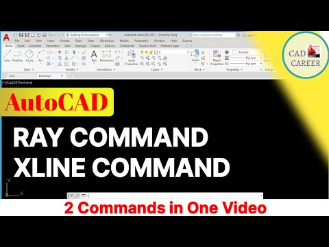 RAY COMMAND | XLINE COMMAND | AutoCAD | 2 Commands in One Video | Construction Line in AutoCAD