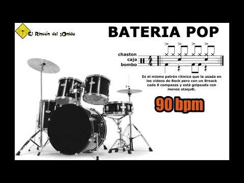 Bateria pop 90 bpm
