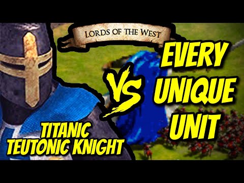 TITANIC TEUTONIC KNIGHT vs EVERY UNIQUE UNIT | AoE II: Definitive Edition