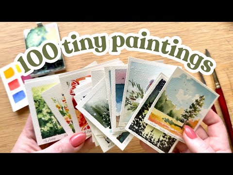 My best tips for painting tiny paintings - let's paint 100 in a year together!