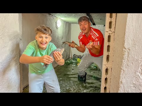 Cun au AJUNS PEŞTII în BECI?🐟/ Beciul a DEVENIT LAC😨
