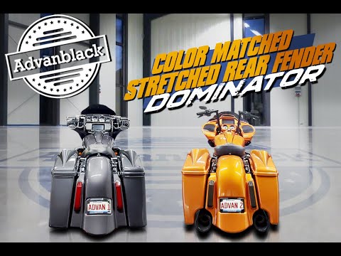 Advanblack Dominator Stretched Rear Fender Fits 14 up