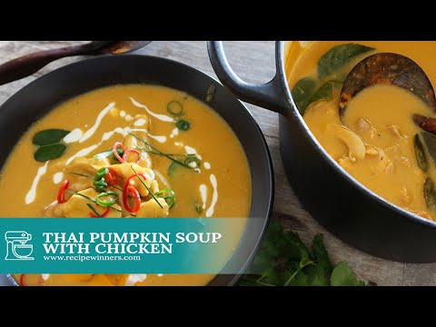 Thai Pumpkin Soup With Chicken