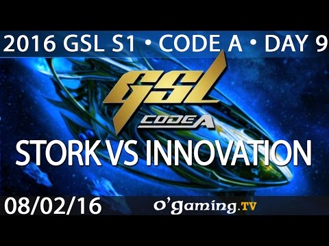 Stork vs INnoVation - PvT - 2016 GSL S1 Code A - Day 9