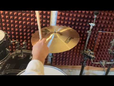 Zildjian K Dark Thin 18" Crash 1352g w/ video demo of actual cymbal for sale image 2