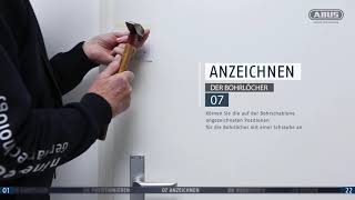 ABUS Montagevideo Tür-Zusatzschloss 2130