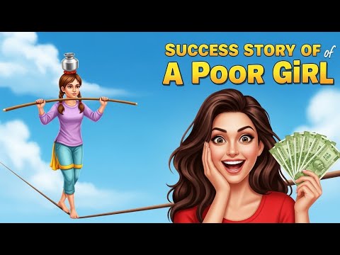 Success Story of A Poor Girl | Moral Stories | Cartoon | English Story | learn English | Motivation