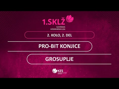 Pro-Bit Konjice : Grosuplje - 2. kolo, 2. del - 1. Ž SKL - Sezona 2020/21 - 3/4