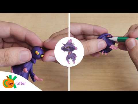 I made a Mismagius out of clay | Pokemon Figures Making