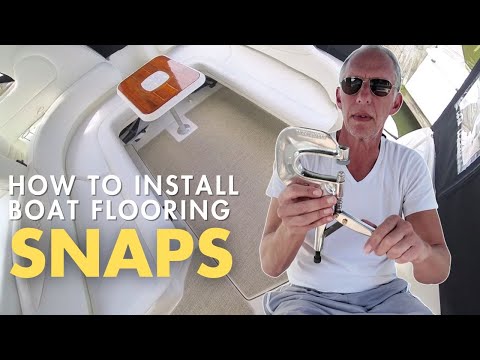 How to Install Woven Vinyl Flooring Snaps on a Boat