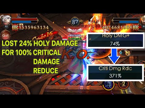 LOST 24% HOLY DAMAGE FOR 100% CRITICAL DAMAGE REDUCE!! LEGACY OF DISCORD