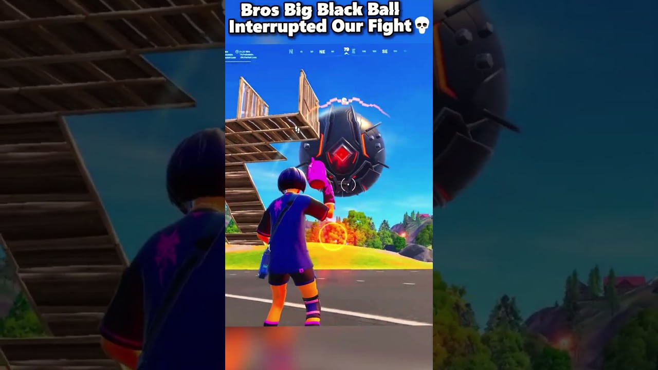 Bros ball interrupted our fight 😭 #fortnite