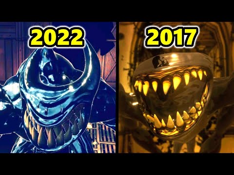 BATDR + BATIM - Evolution OF The Ink Demon Final Boss Fights (2017-2022) + All Endings