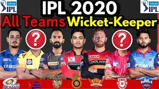 IPL 2020 - All Team Wicket-Keepers List | RCB, CSK, MI, SRH, KXIP, DC, RR, KKR Wicket-Keeper 2020