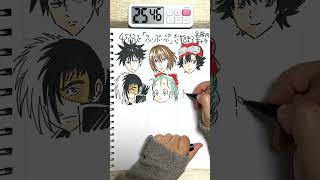 45分で何ができる？『ふ』から始まる名前のキャラ何人描けるか検証してみた #Shorts