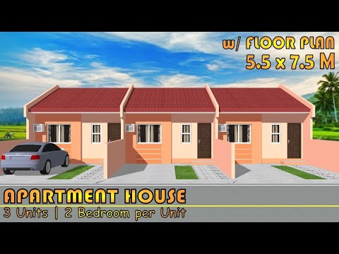 41 SQM | SMALL APARTMENT DESIGN | 3 UNITS | 2 BEDROOM per UNIT