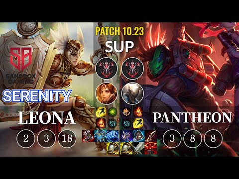 SB Serenity Leona vs Pantheon Sup - KR Patch 10.23